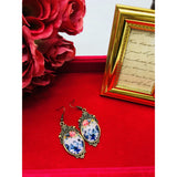 Blue Social Antique Style Earrings