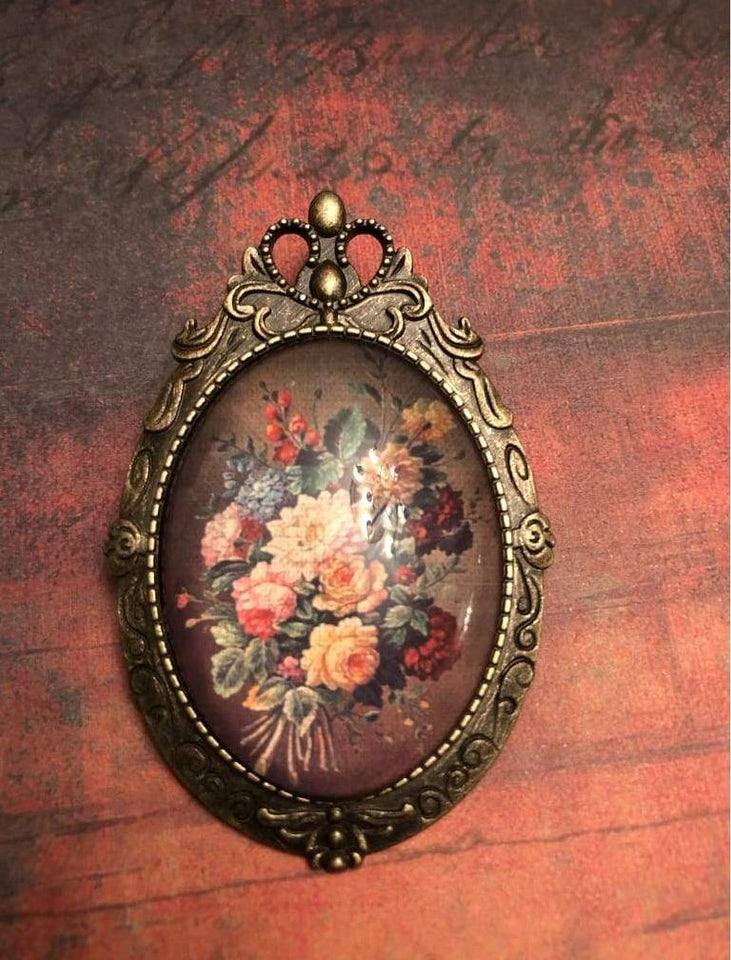 Crown Bouquet Antique Style Brooch - All Things Jaz-ze