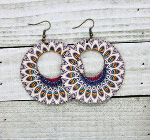 Lavender Boats Boho Style Earrings - All Things Jaz-ze