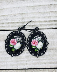 Mixed Blossoms Vintage Style Earrings - All Things Jaz-ze