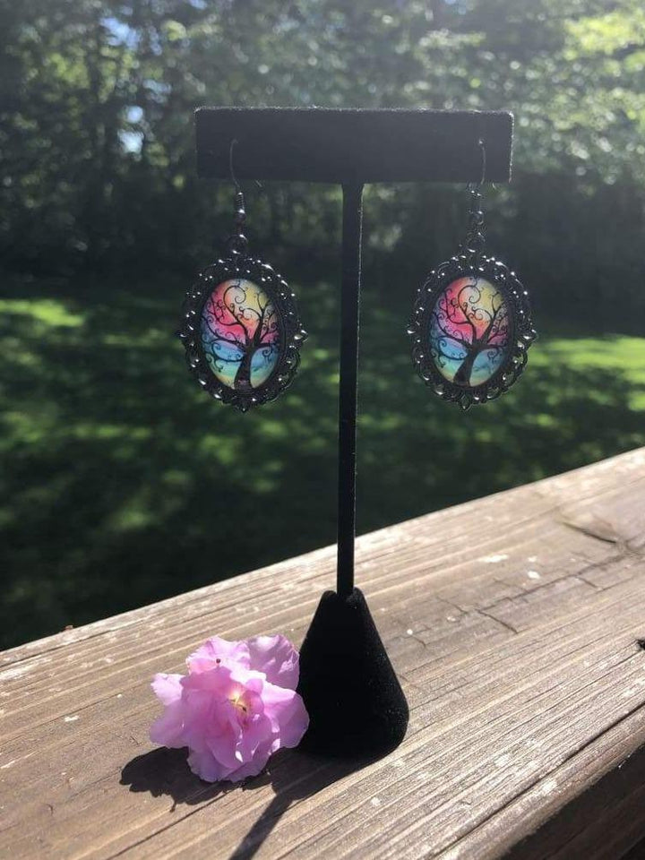 Mystic Tree Vintage Earrings - All Things Jaz-ze