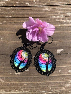 Mystic Tree Vintage Earrings - All Things Jaz-ze