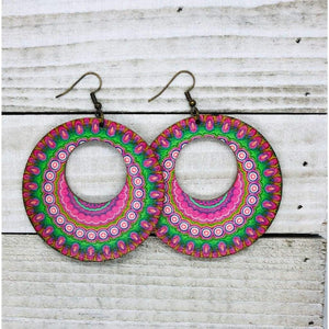 Pink Pebbles Boho Style Earrings - All Things Jaz-ze