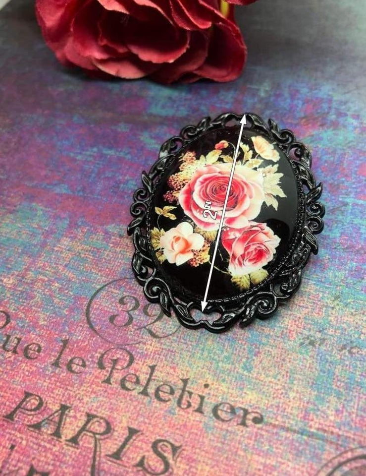 Rose Flower Vintage Brooch - All Things Jaz-ze