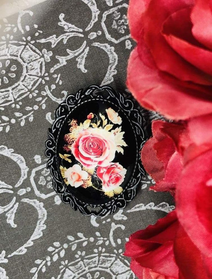 Rose Flower Vintage Brooch - All Things Jaz-ze