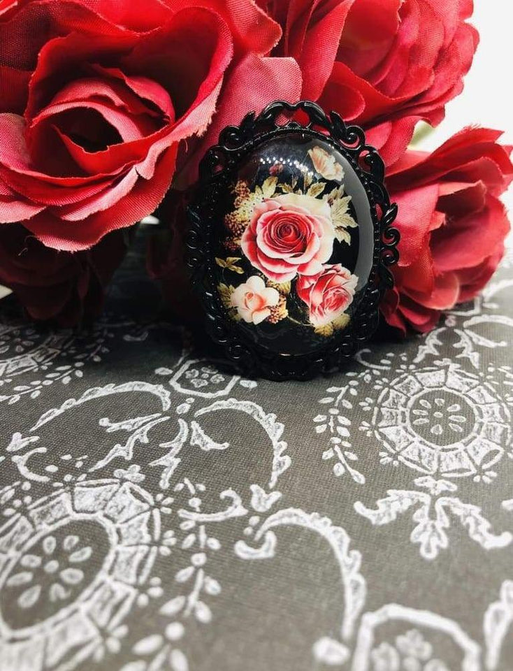 Rose Flower Vintage Brooch - All Things Jaz-ze
