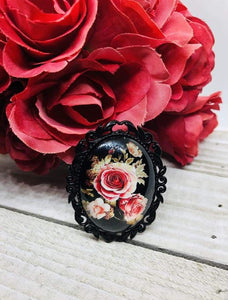 Rose Flower Vintage Brooch - All Things Jaz-ze