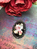 Rose Flower Vintage Brooch - All Things Jaz-ze