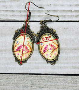 Smooching Pink Birds Vintage Earrings - All Things Jaz-ze